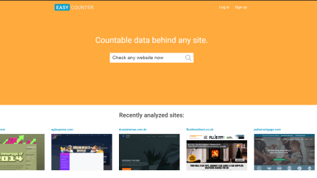 EasyCounter — позволяет получить краткое представление о выбранном сайте